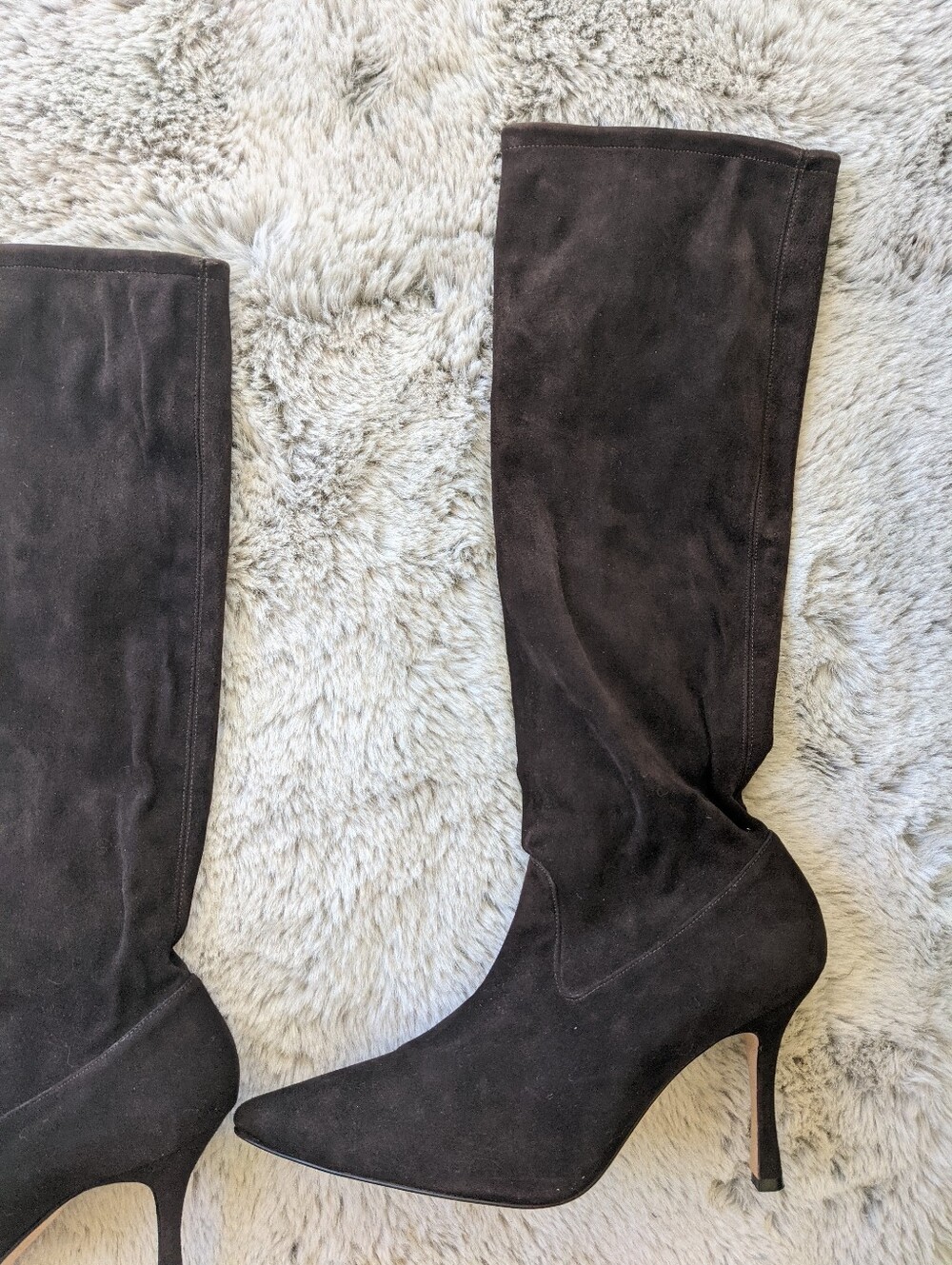 MANOLO BLAHNIK Pascalare Black Suede Sock Boots 39 MSRP $1500 - Picture 3 of 16